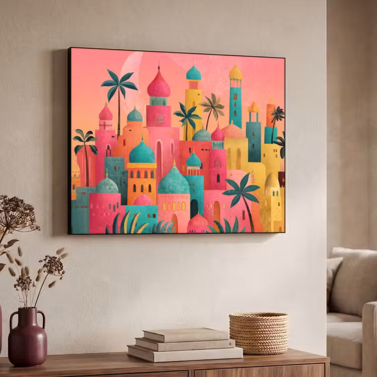 Art Frame - Kleurrijk - Palmbomen - Islamitisch — 7