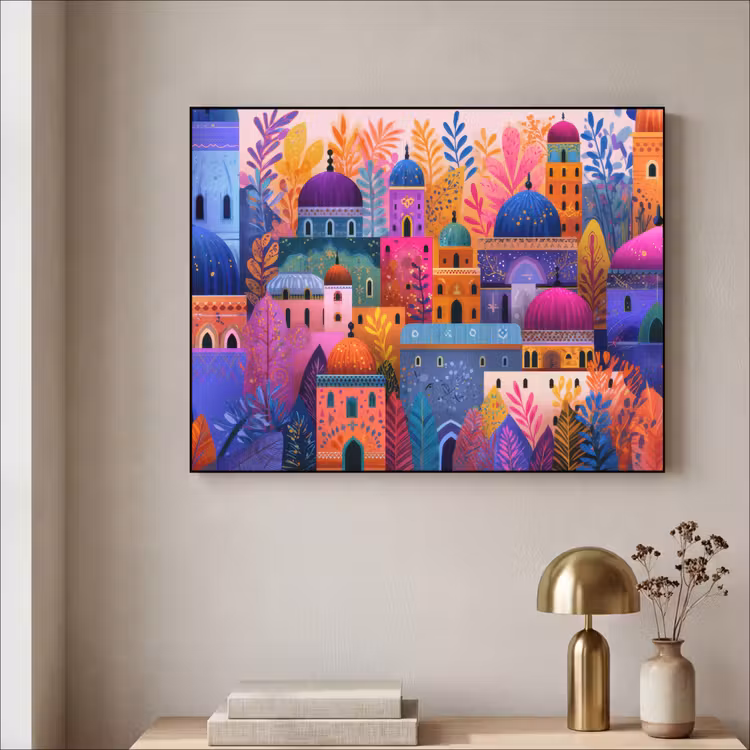 Art Frame - Kleurrijk paradijs - Levendig - Islamitisch — 5