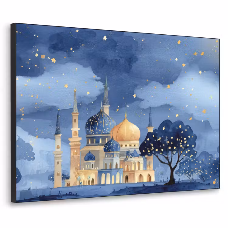 Art Frame - Sterrenhemel - Goud - Moskee — 1