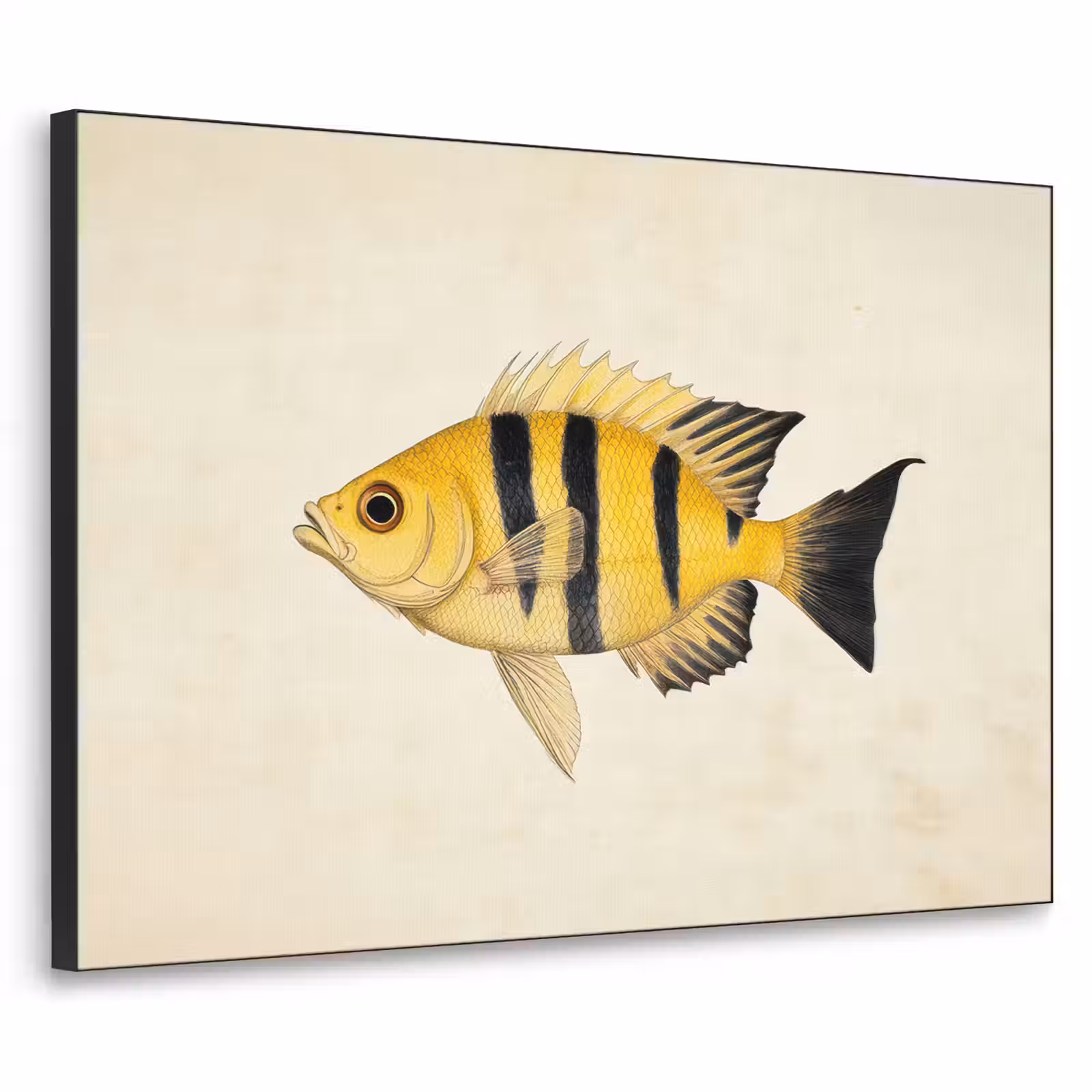 Art Frame - Geel - Vis - Strepen - Tropisch — 1