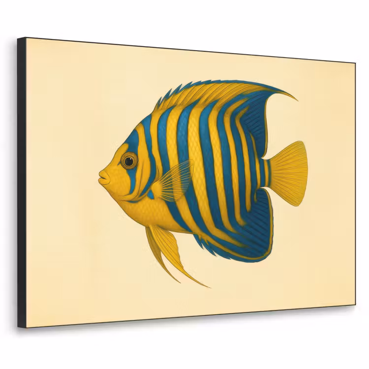 Art Frame - Felgeel - Vis - Strepen - Vinnen — 1
