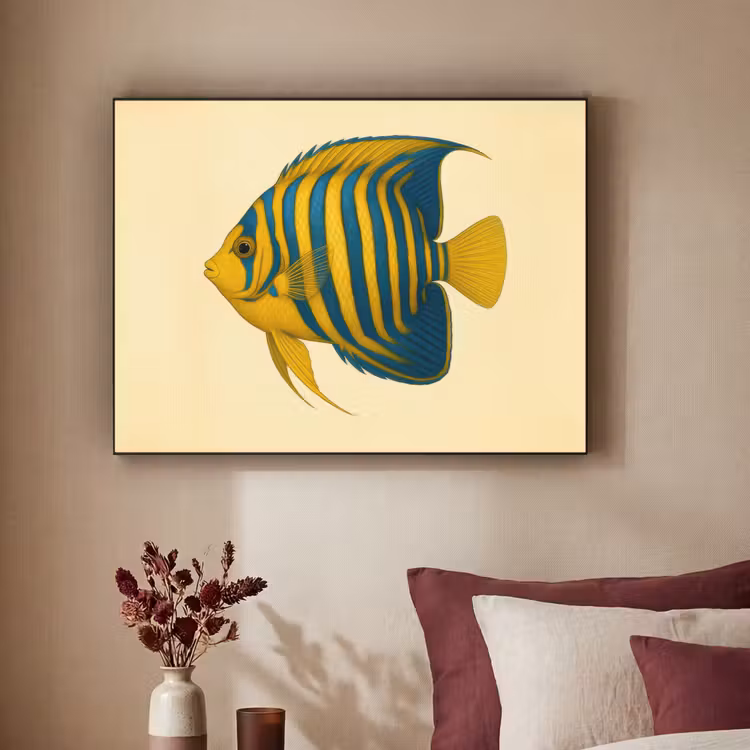 Art Frame - Felgeel - Vis - Strepen - Vinnen — 3