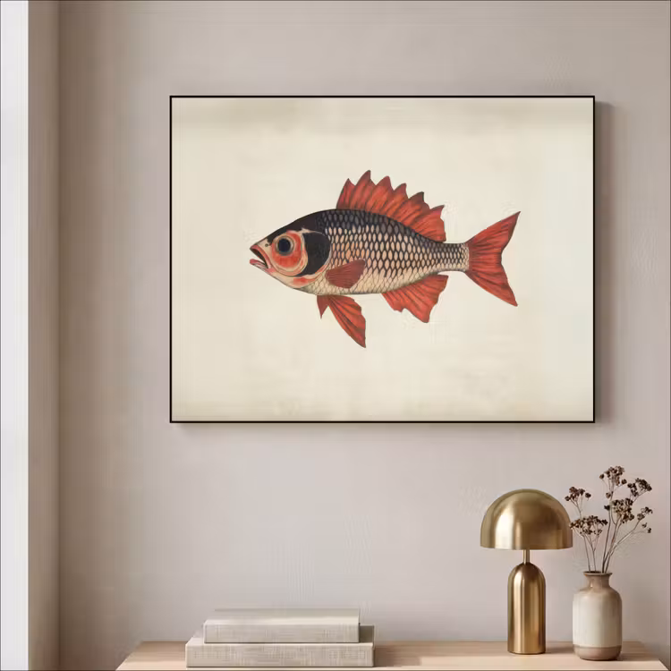 Art Frame - Schubben - Rood - Vis - Vinnen — 5