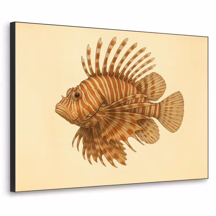 Art Frame - Strepen - Vis - Rond - Stekels — 1