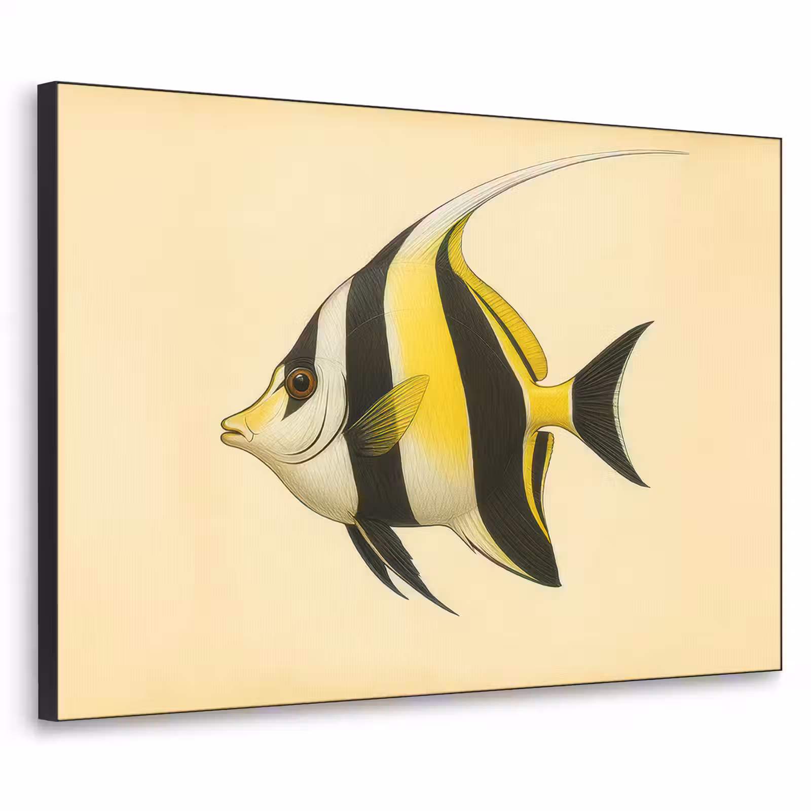 Art Frame - Vis - Sierlijk - Rugvin - Geel — 1