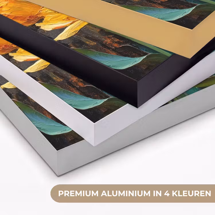 Art Frame - Tulpen - Geel - Penseelstreken - Abstract — 2