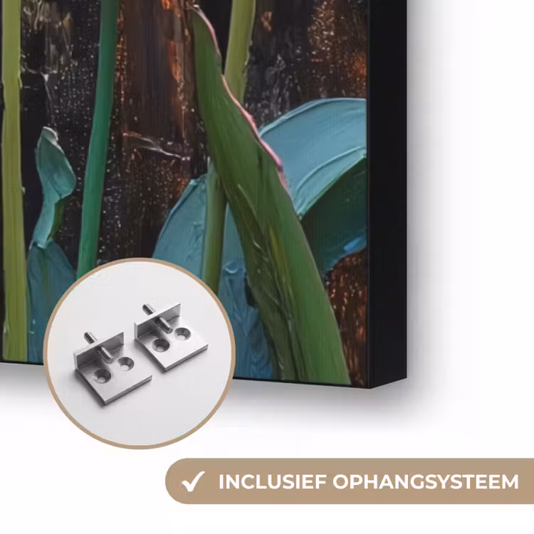 Art Frame - Tulpen - Geel - Penseelstreken - Abstract — 6