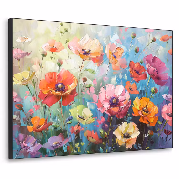 Art Frame - Bloemen - Kleurrijk - Waterverf - Natuur - Zomer — 1