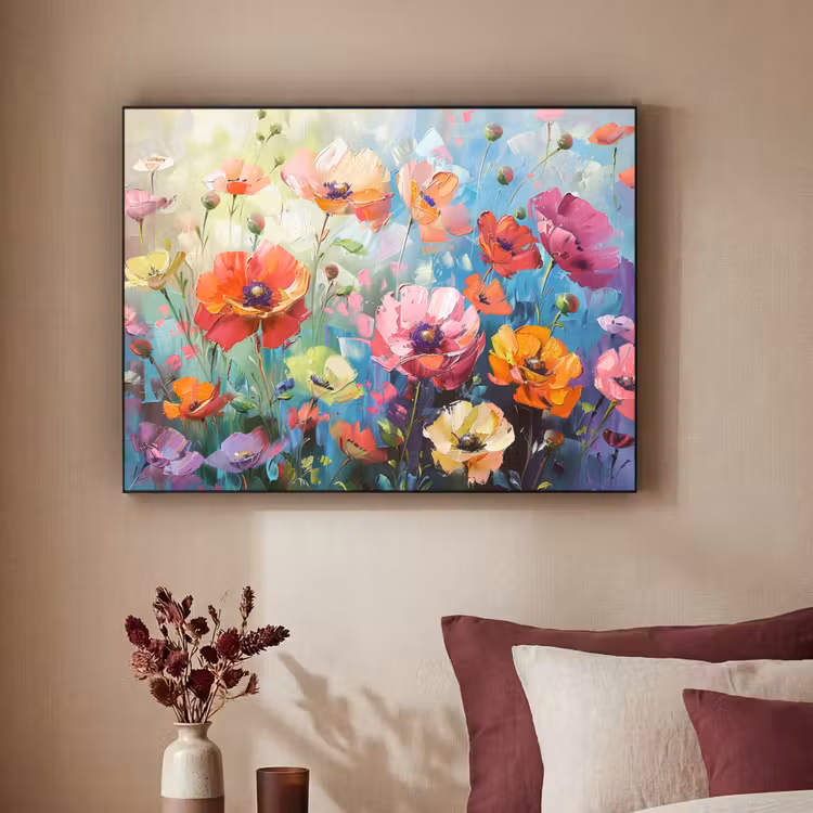 Art Frame - Bloemen - Kleurrijk - Waterverf - Natuur - Zomer — 3