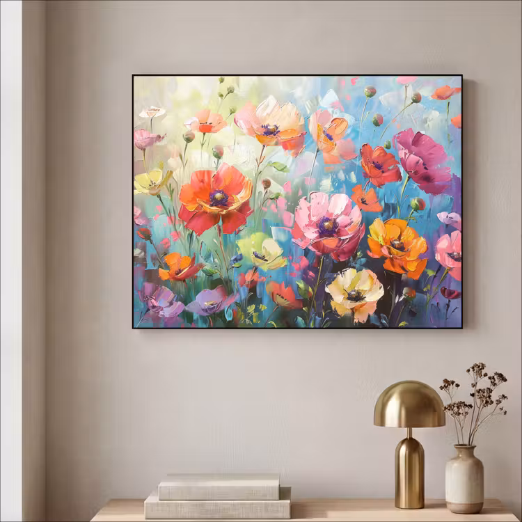 Art Frame - Bloemen - Kleurrijk - Waterverf - Natuur - Zomer — 5