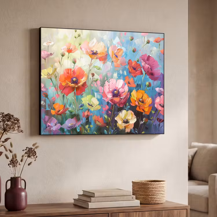 Art Frame - Bloemen - Kleurrijk - Waterverf - Natuur - Zomer — 7