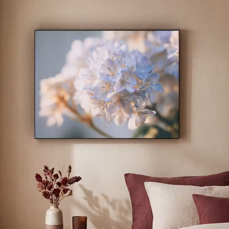 Art Frame - Bloemen - Lichtblauw - Wazig - Trosje — 3