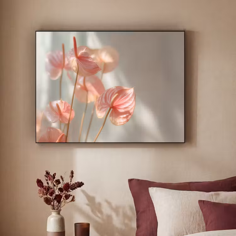 Art Frame - Bloemen - Stelen - Roze - Schaduw — 3