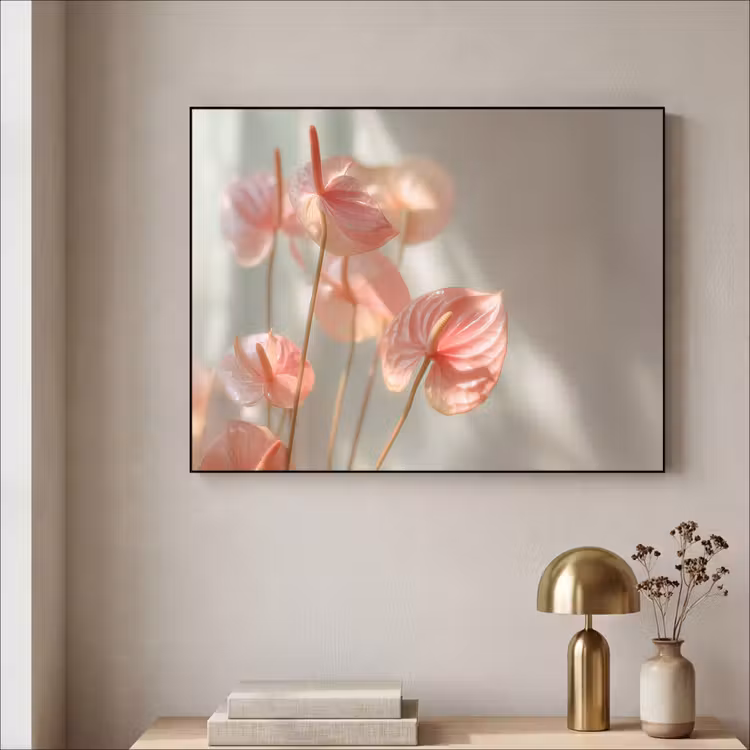 Art Frame - Bloemen - Stelen - Roze - Schaduw — 5