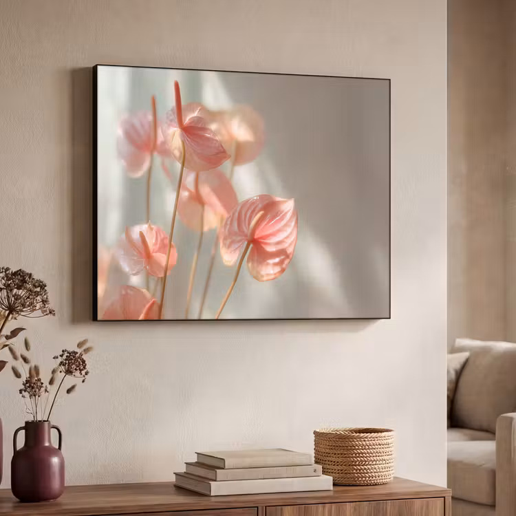 Art Frame - Bloemen - Stelen - Roze - Schaduw — 7