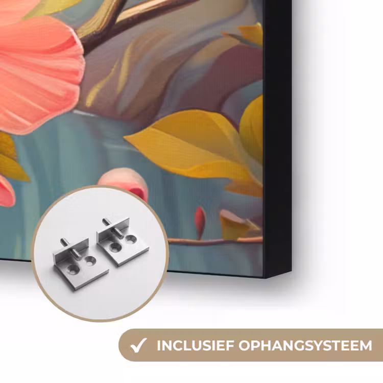 Art Frame - IJsvogel - Bloesem - Natuur - Vogels - Bloemen — 6