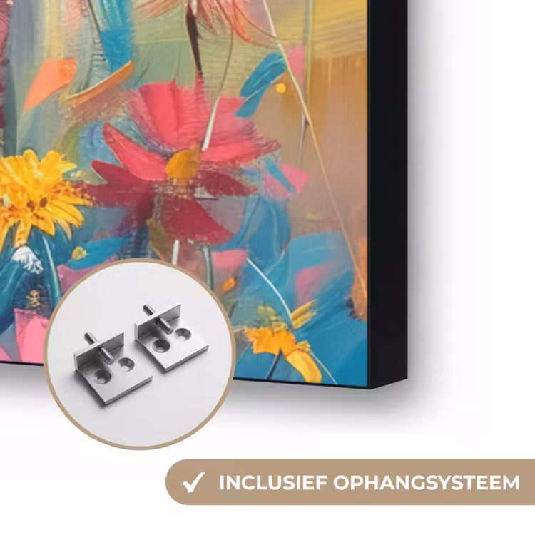 Art Frame - Schotse hooglander - Natuur - Kleurrijk - Bloemen — 6