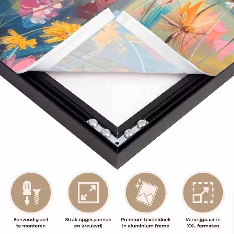 Art Frame - Schotse hooglander - Natuur - Kleurrijk - Bloemen — 8
