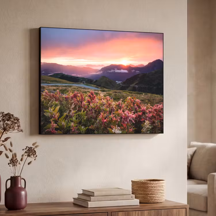 Art Frame - Bloemen - Bergen - Landschap - Nacht - Lucht - Roze — 7