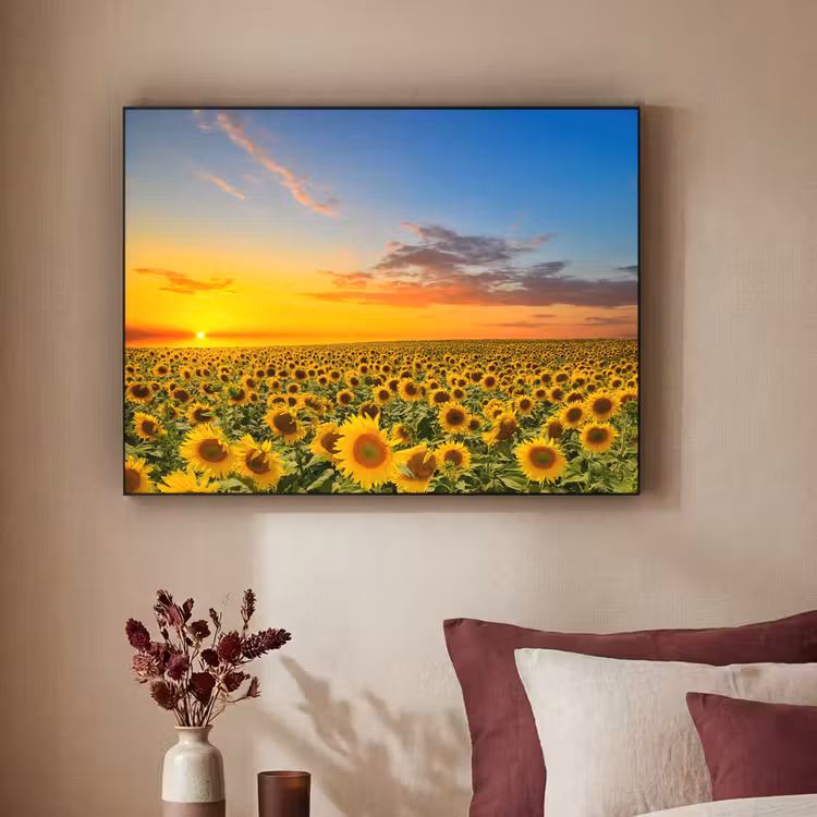 Art Frame - Bloemen - Zonnebloem - Zonsondergang - Nacht - Oranje — 3