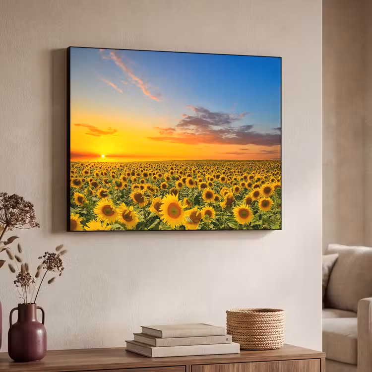 Art Frame - Bloemen - Zonnebloem - Zonsondergang - Nacht - Oranje — 7