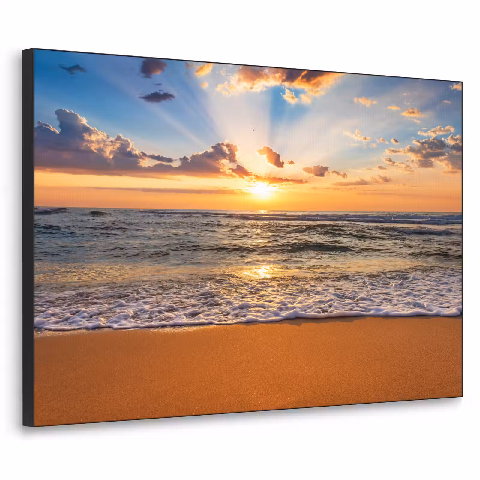 Art Frame - Strand - Zonsondergang - Zee - Wolken - Horizon — 1