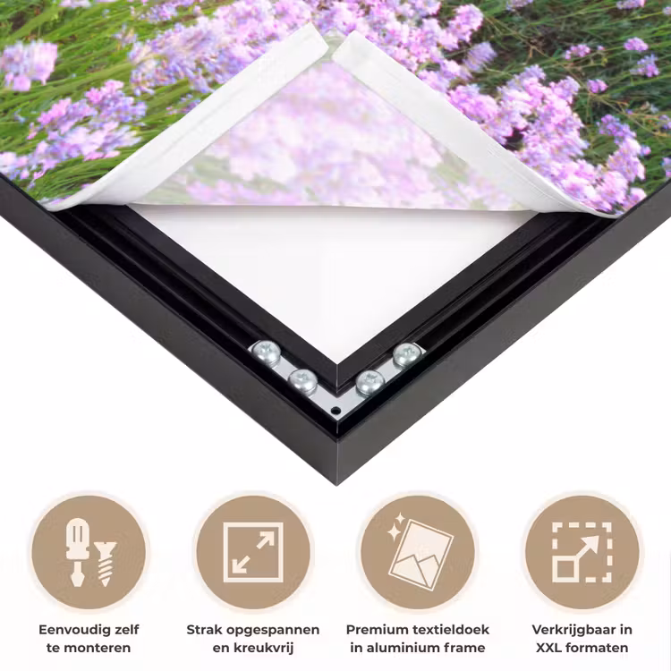 Art Frame - Bloemen - Lavendel - Paars - Lucht - Zonsondergang - Weide - Natuur — 8
