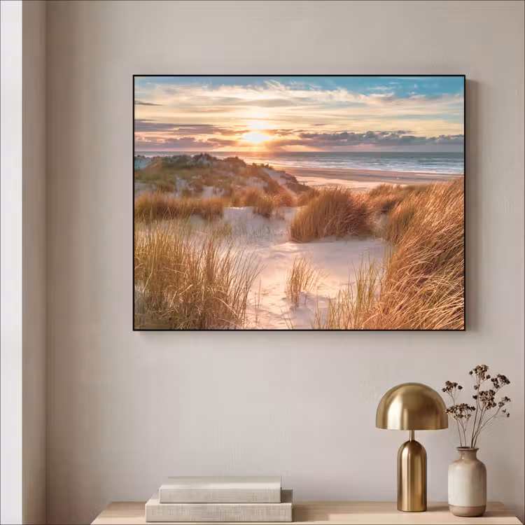 Art Frame - Duin - Planten - Zonsondergang - Strand - Zee — 5