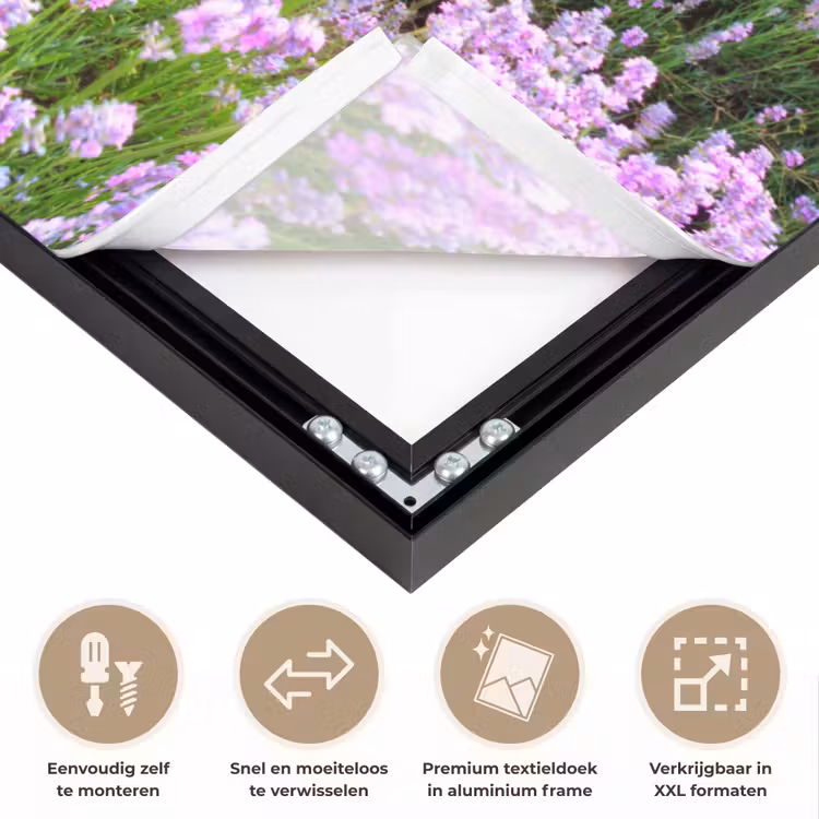 Art Frame - Lavendel - Bloemen - Zonsondergang - Paars - Weide — 4