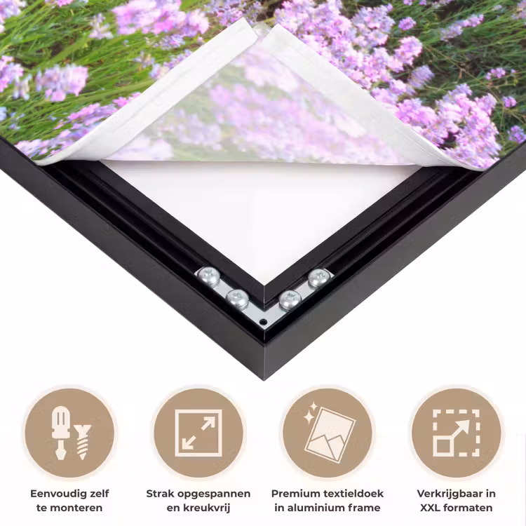 Art Frame - Lavendel - Bloemen - Zonsondergang - Paars - Weide — 8