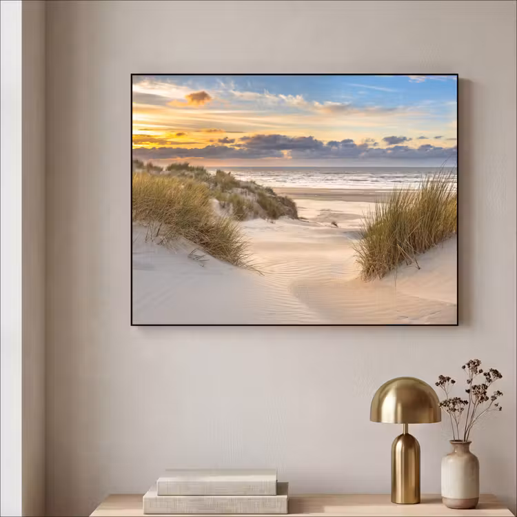 Art Frame - Strand - Duin - Gras - Zonsondergang - Zee — 5