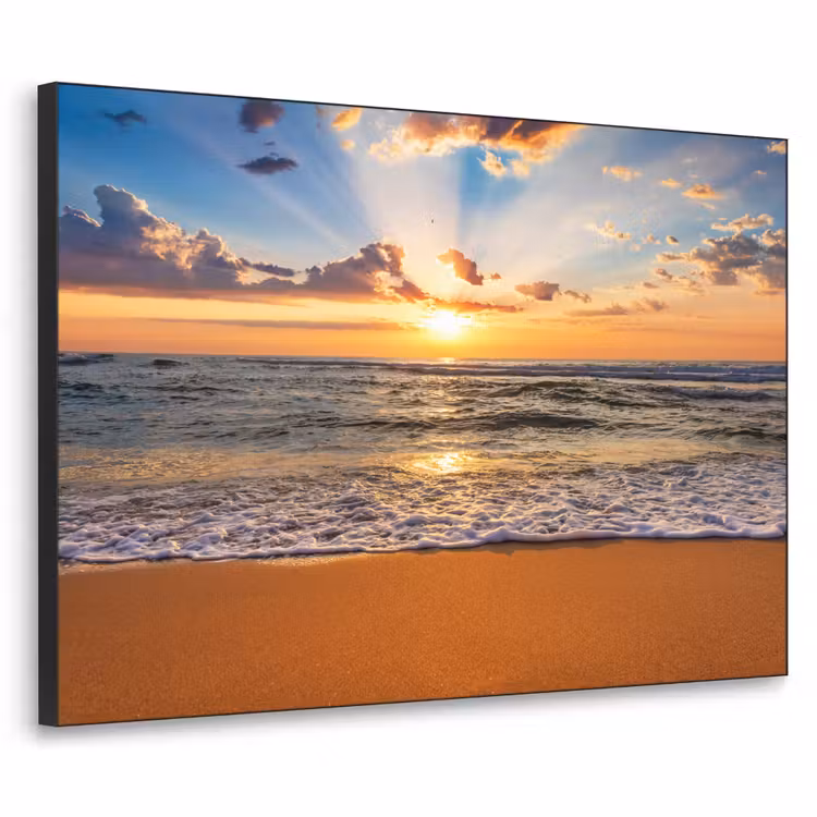 Art Frame - Strand - Zonsondergang - Zee - Wolken - Horizon — 1
