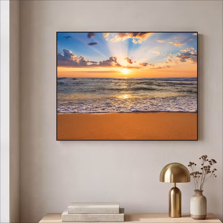 Art Frame - Strand - Zonsondergang - Zee - Wolken - Horizon — 5
