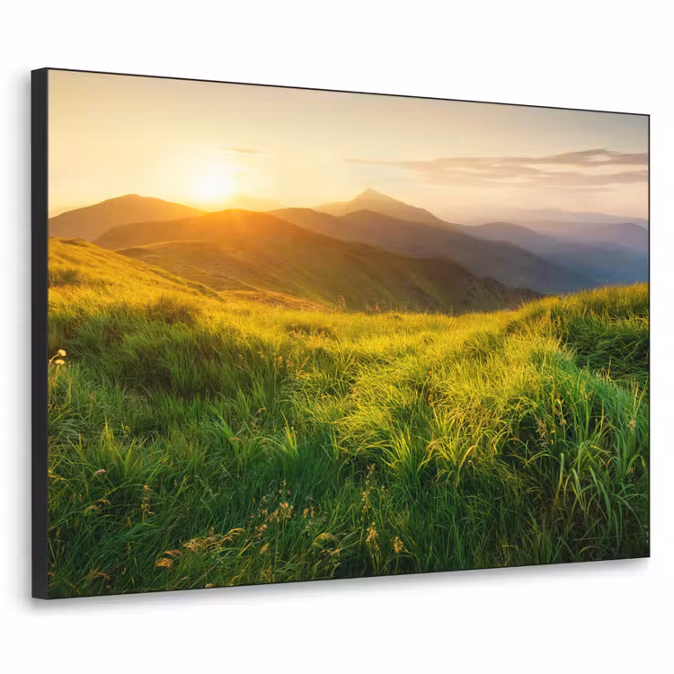 Art Frame - Gras - Heuvels - Zon - Natuur - Landschap — 1