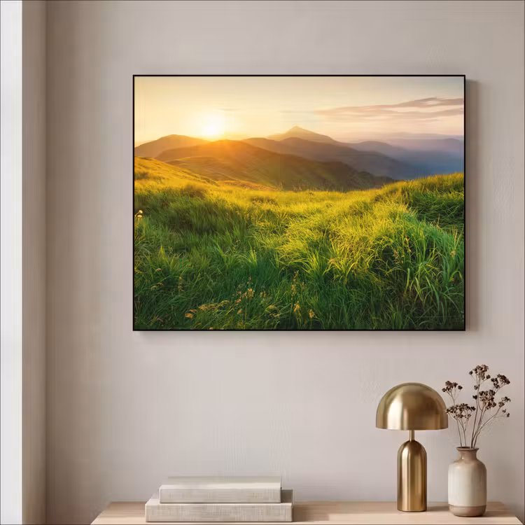 Art Frame - Gras - Heuvels - Zon - Natuur - Landschap — 5
