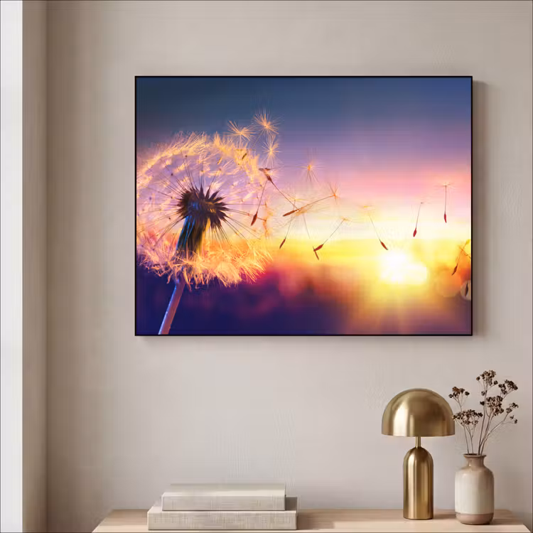 Art Frame - Paardenbloem - Bloemen - Zonsondergang - Horizon - Nacht — 5