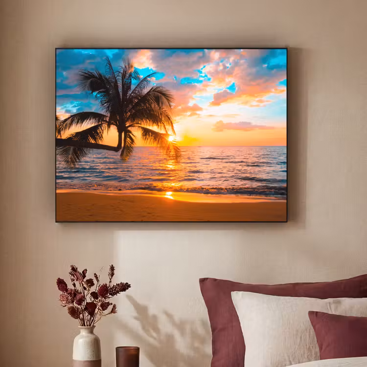 Art Frame - Palm - Zonsondergang - Horizon - Strand - Zee - Tropisch — 3