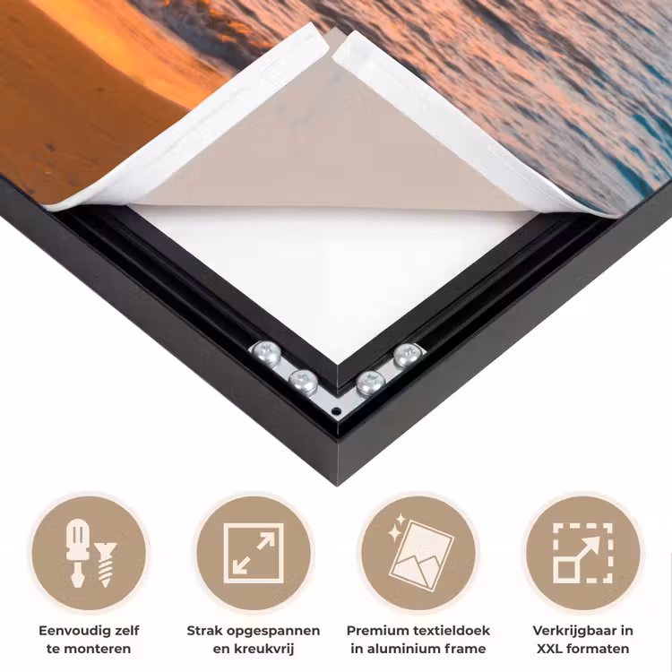Art Frame - Palm - Zonsondergang - Horizon - Strand - Zee - Tropisch — 8