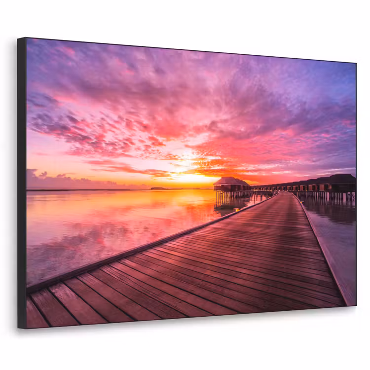 Art Frame - Steiger - Water - Zon - Roze - Horizon — 1