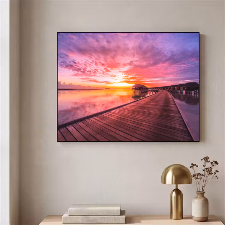 Art Frame - Steiger - Water - Zon - Roze - Horizon — 5