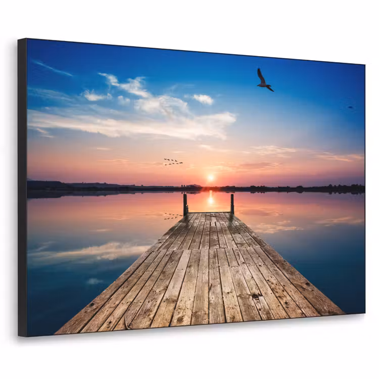 Art Frame - Steiger - Water - Zonsondergang - Roze - Horizon — 1