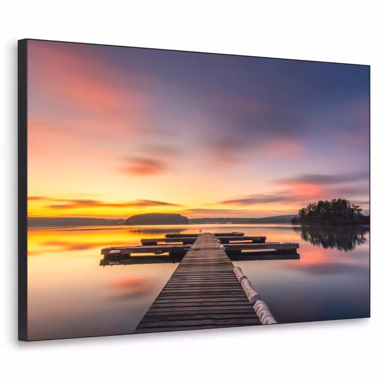 Art Frame - Steiger - Zonsondergang - Water - Zee - Reflectie — 1