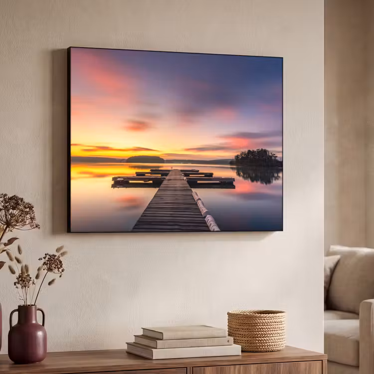 Art Frame - Steiger - Zonsondergang - Water - Zee - Reflectie — 7