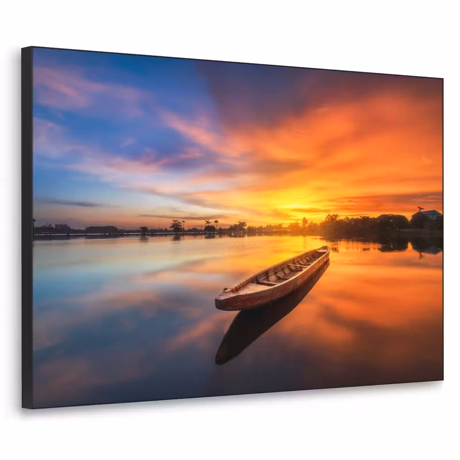 Art Frame - Boot - Water - Zonsondergang - Oranje - Water — 1