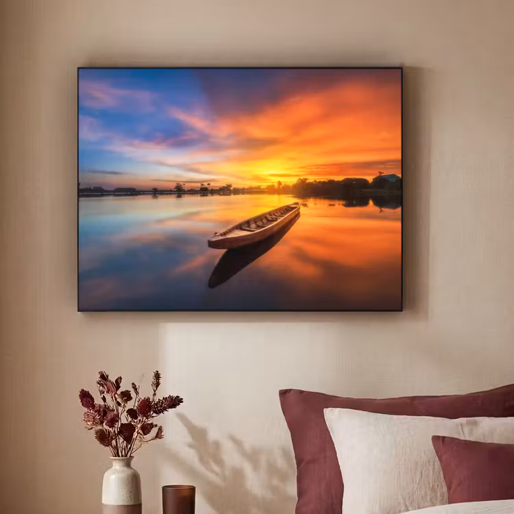 Art Frame - Boot - Water - Zonsondergang - Oranje - Water — 3