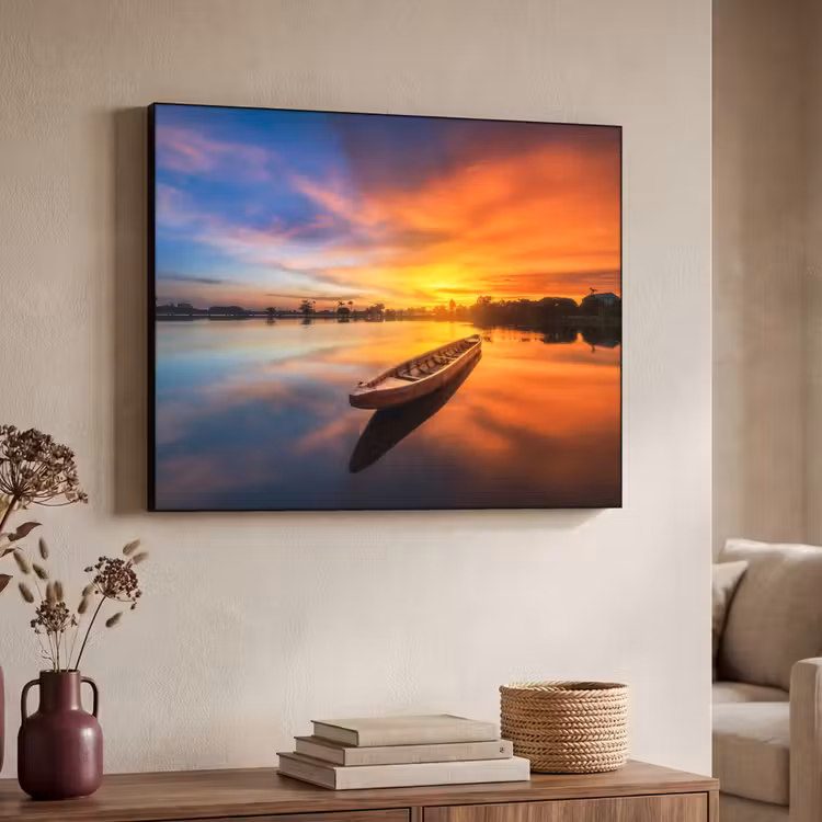 Art Frame - Boot - Water - Zonsondergang - Oranje - Water — 7