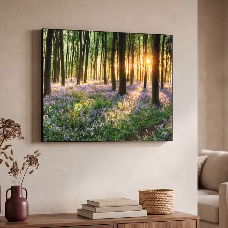 Art Frame - Bos - Bloemen - Lavendel - Zon - Paars - Natuur — 7