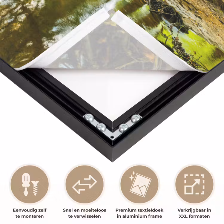 Art Frame - Bos - Landschap - Water - Bomen - Zon - Groen - Natuur — 4