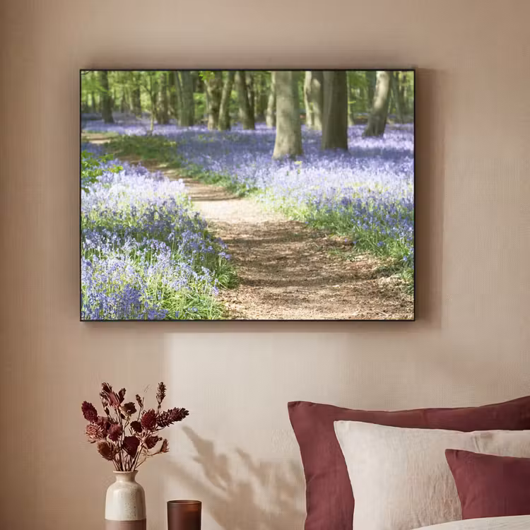 Art Frame - Bos - Pad - Bloemen - Paars - Groen - Natuur — 3