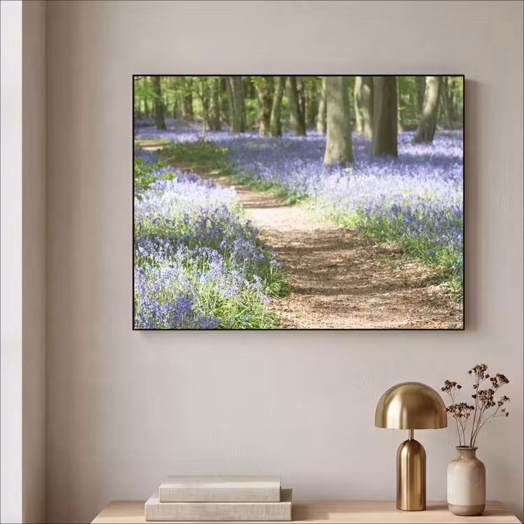Art Frame - Bos - Pad - Bloemen - Paars - Groen - Natuur — 5